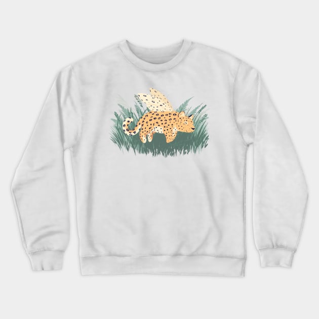 Leopard moth Crewneck Sweatshirt by iambirgitte